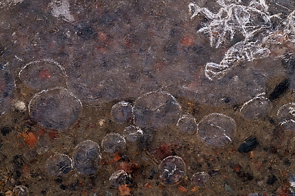 Bubbles under Ice - North Bay - Ontario